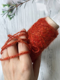 Пряжа шнур люрекс с мохером Спетакколо