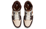 Кроссовки Jordan Air Jordan 1 Mid Se "Cream Dark Chocolate" (Женская размерная сетка)