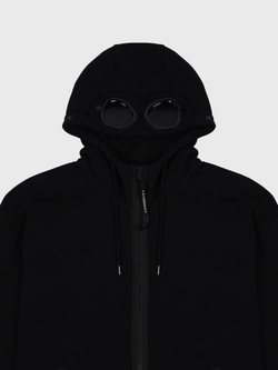 Худи на Молнии C.P. Company Diagonal Raised Goggle Zipped Black