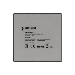 INTELLIGENT ARLIGHT Кнопочная панель SMART-RF-801-22-1G-DIM-SUF Black (3V, 2.4G) (IARL, IP20 Пластик, 5 лет) 059068