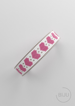 Схема PEYOTE, Схема браслета мозаичное плетение, узор из Miyuki Delica 11/0, файл PDF, №159