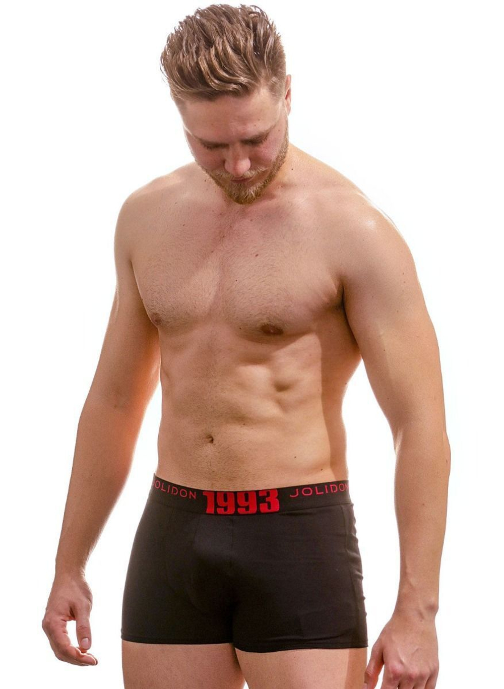 Хлопковые трусы-боксеры с принтом на резинке (Размер: XXL) (Цвет: красный)