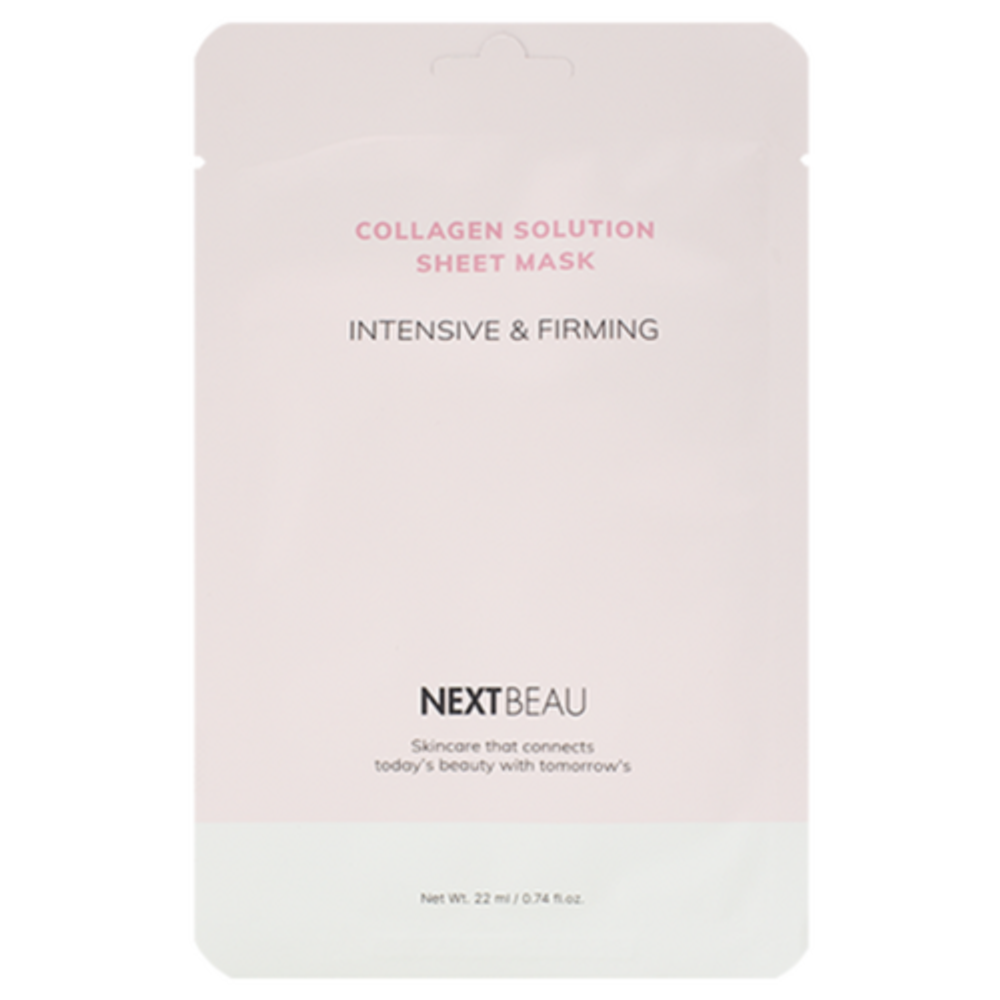 NEXTBEAU Маска тканевая с гидролизованным коллагеном - collagen solution intensive &amp; firming, 22мл