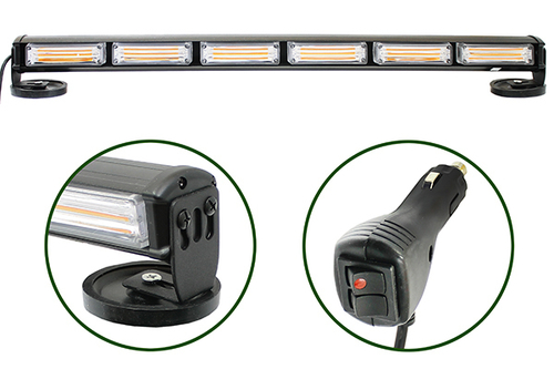 COB-6 / Светодиодный стробоскоп COB-6 (оранжевый) 12/24V, магнитные крепления в комплект не входят (1 шт.) =