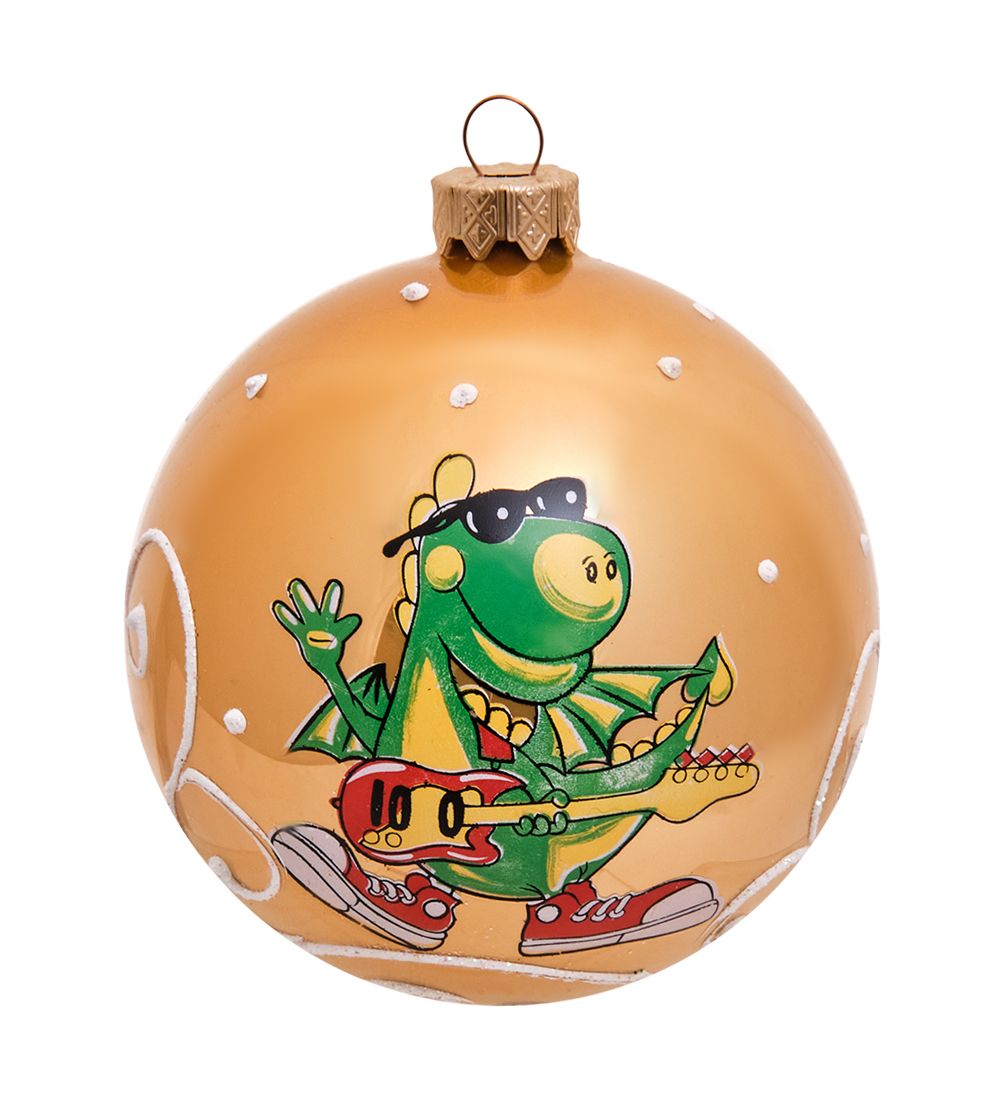 Элита НФШ-1466/1 Ел.украшение Шар «Дракон с гитарой» 85 мм