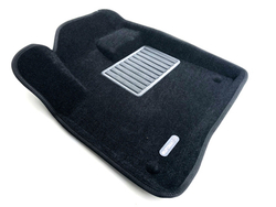 Коврики салона для AUDI Q7 (2005-2014) Euromat 3D Business черные. Арт. EMC3D-001105
