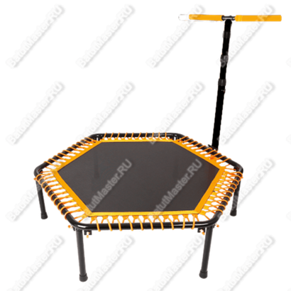 Каркасный батут с Т-образной ручкой, оранжевый, диаметр 4 фт, шестиугольный