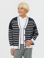 Кардиган для мальчика в школу AT1010 черно-белый