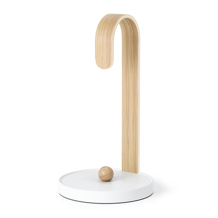 Держатель для бумажных полотенец bellwood, белый/натуральное дерево