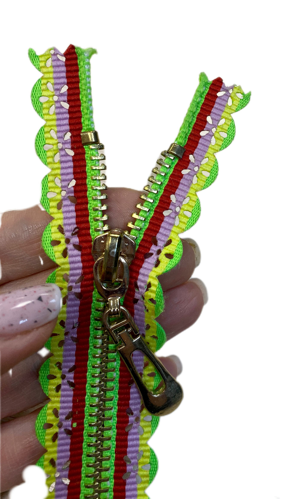 Застежка-молния декоративная металл №5 16см