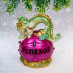 Фигурка «Дракон с жемчужиной» 11,5*9*7 см, микс