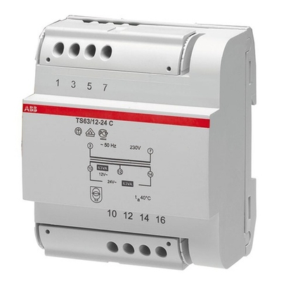 Трансформатор разделительной безопасности ABB TS63/12-24C 5 модуля 2CSM631043R0811