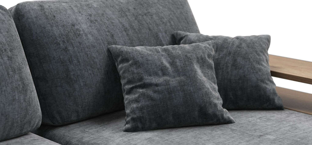 П-образный диван-кровать BOSS MODOOL шенилл Gloss карбон