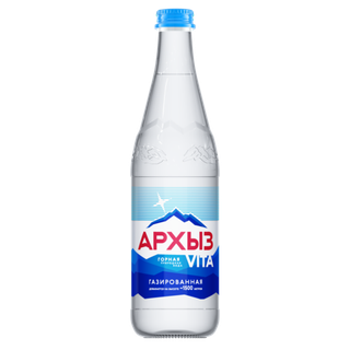 Архыз Vita горная природная вода 0,5л стекло газ
