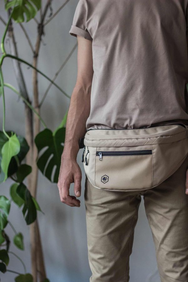 Сумка поясная MONQ Big Buddha Бежевая - фото 4