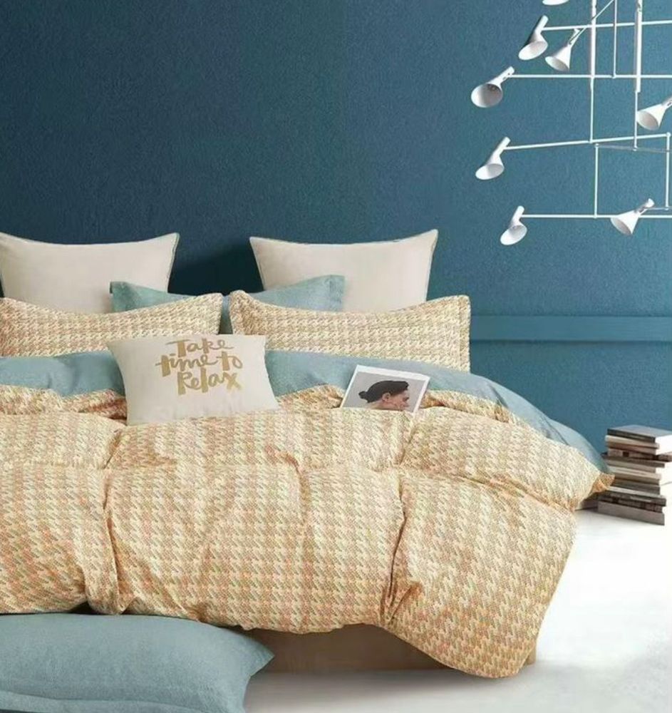 ZEPHYR HOME Двуспалка Фланель клетка желтая