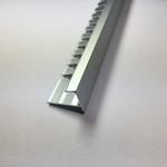 АЛТПг 12мм "DO-1" 2,7м Серебро мат. окантов. гиб. анод. алюм.