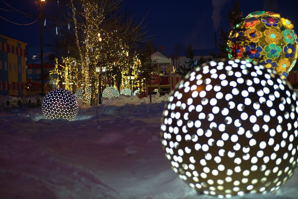 Большой Шар с подсветкой