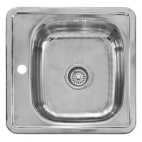 Мойка для кухни врез. 480х480 0.мм/г150мм с сифон