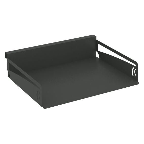 Навесной лоток для бумаг горизонтальный MAN-21 Металл Антрацит 320*263*70
