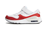 Middle-aged children's Nike Air Max SYSTM PS non-slip shock absorption children's casual shoes red and white