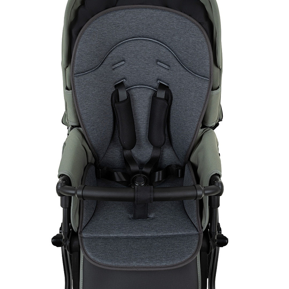 Детская коляска Roan Bass Next Classic d12 2.0 2 в 1 BNC/82/2 Sage Green/Black/руч.Black