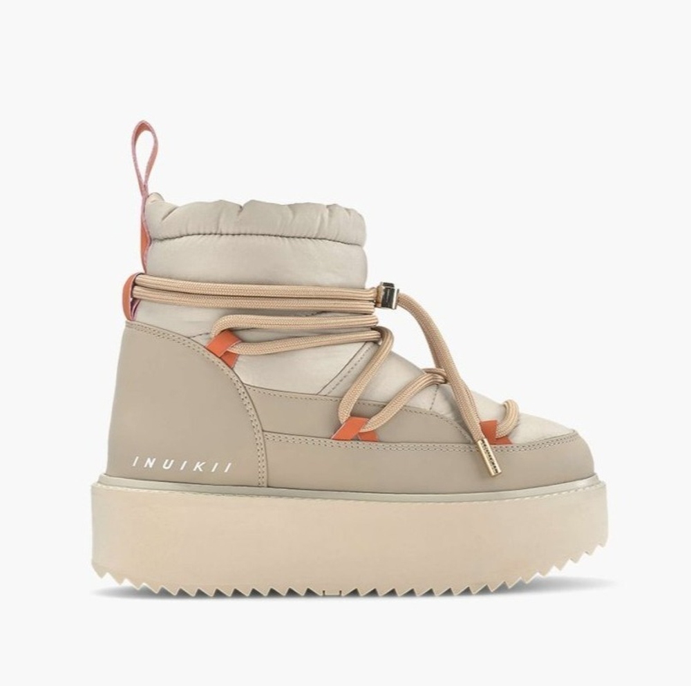 Комбинированные полусапоги INUIKII 75205-110 Technical Platform Beige