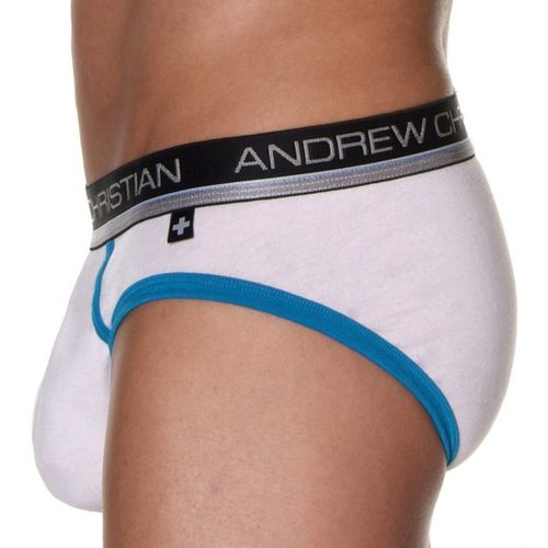 Мужские трусы брифы белые Andrew Christian Air Sculpt Brief White   AC3-M114