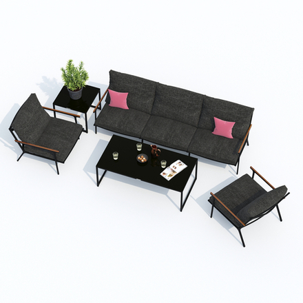 Лаунж зона Ideal Patio ФЕСТА маренго с трехместным диваном