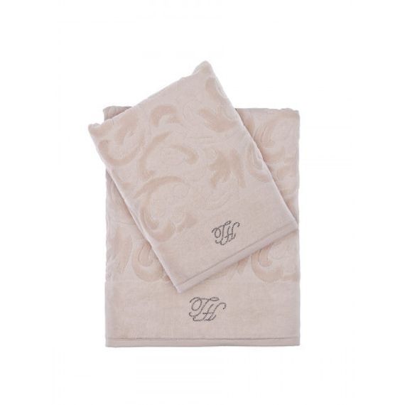 Набор полотенец Tivolyo Baroc 2 предмета TIVOLYO HOME Турция бежевый