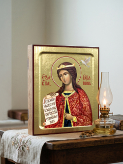 Икона Ирины, великомученицы на дереве: 125 х 160 (Синопсисъ)