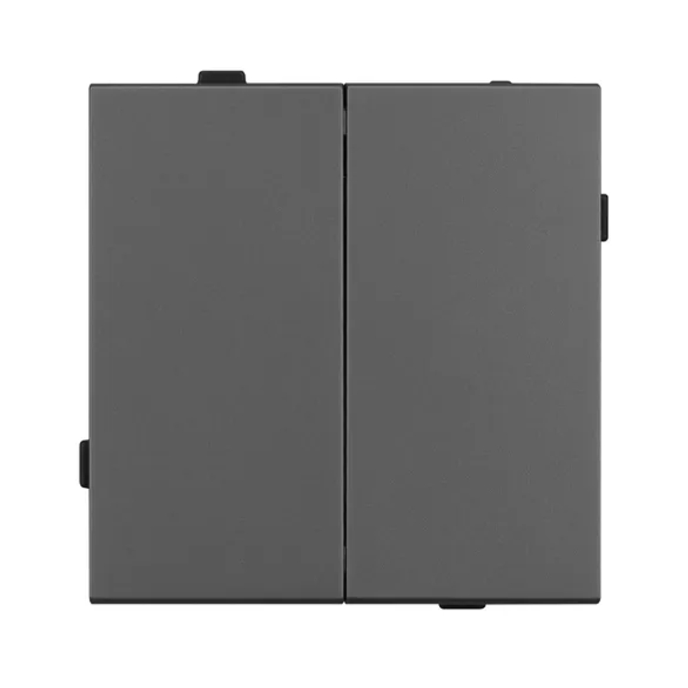 Механизм выключателя двухклавишный непроходной SWT-TENDO-MK02-SFPL-GR (230V, 10A) (Arlight, -) 054546