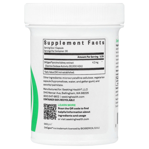 Seeking Health, Histamine Digest™, 30 капсул (4,2 мг в 1 капсуле)