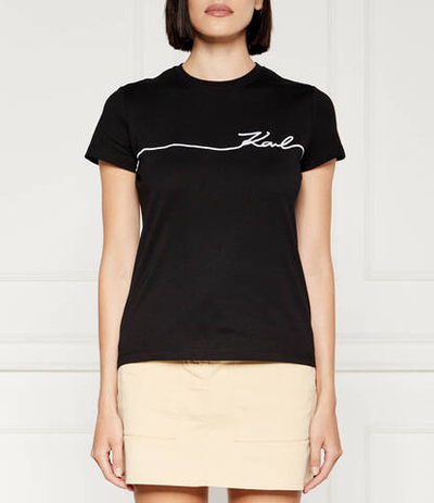 Футболка seasonal Karl Lagerfeld - черный(245W1706)