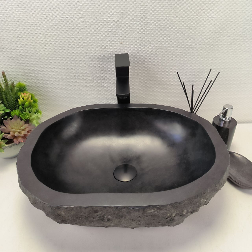 Раковина из андезита Erozy Black EA-62673 52*41*15 114
