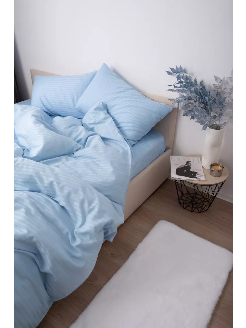 КПБ Евро с простыней на рез. 180х200 САТИН "С10"