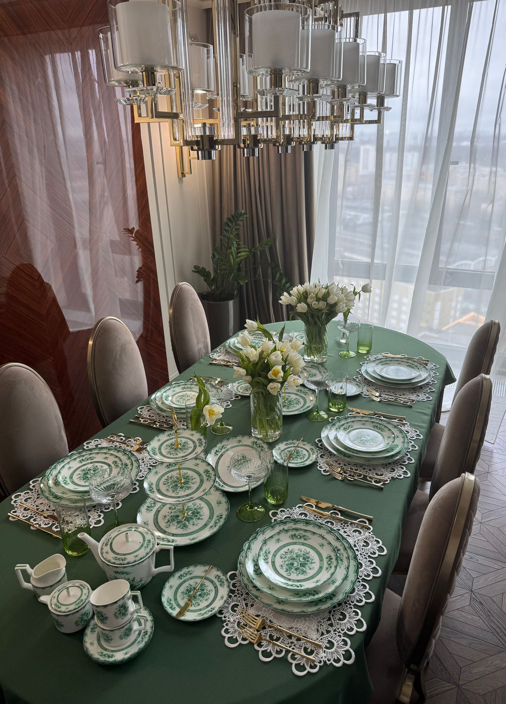 Закусочная тарелка средняя First Lady Зеленый сад