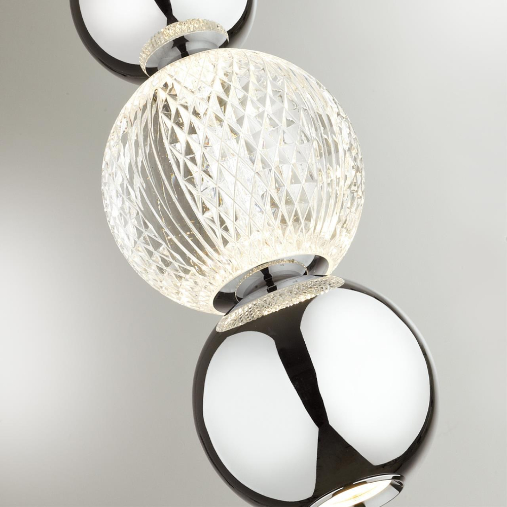 5007/7LA L-VISION ODL23 589 хром/прозрачный/металл/акрил Подвес LED 7W 4000K 300Лм CRYSTAL