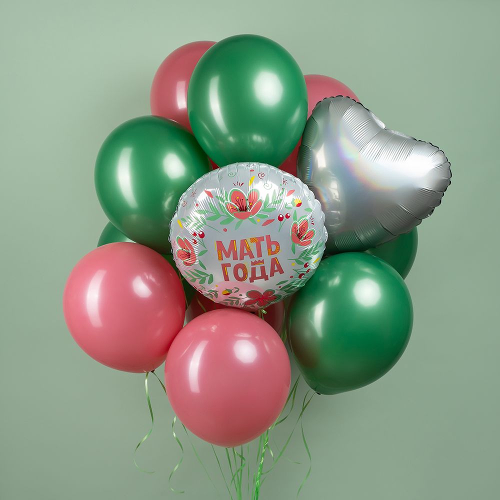 Шар (18''/46 см) Круг, Мать Года, 1 шт.