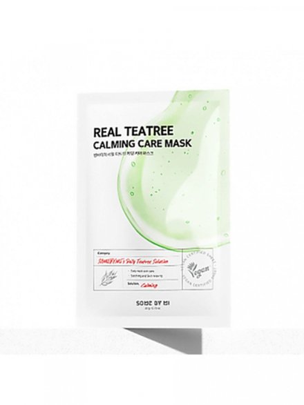 SOME BY MI REAL TEATREE CALMING CARE MASK Успокаивающая тканевая маска для лица с экстрактом чайного дерева 20г