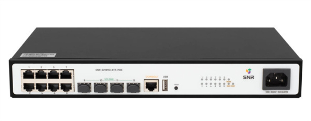 Коммутатор управляемый SNR SNR-S2989G-8TX-POE