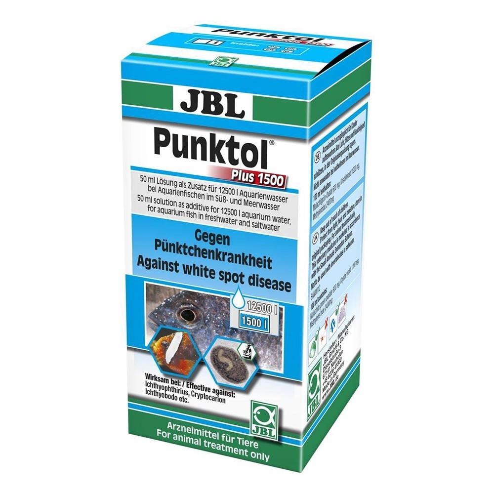 JBL Punktol Plus 1500 - лекарство против ихтиофтириоза и других эктопаразитов (50 мл на 12500 л воды)