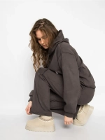 Спортивный костюм утепленный с капюшоном