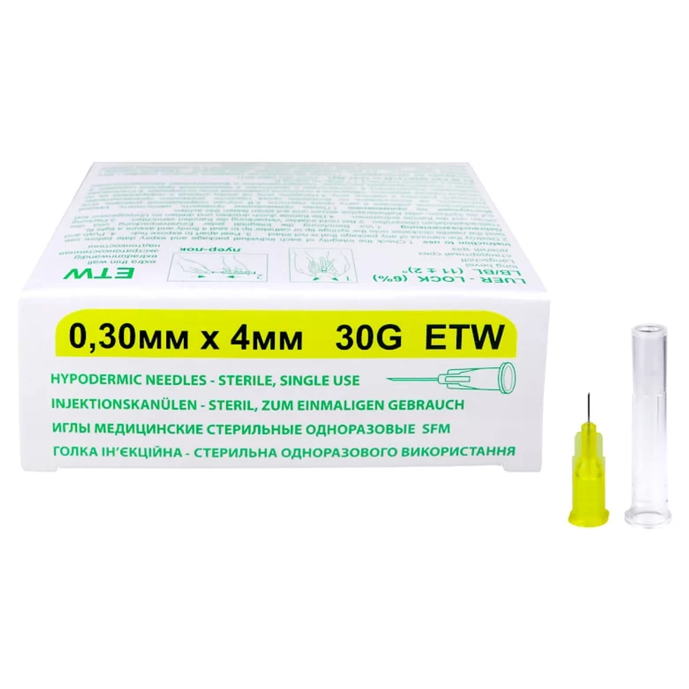 Игла для мезотерапии SFM ETW 30G 0,30 х 4 мм 50 шт