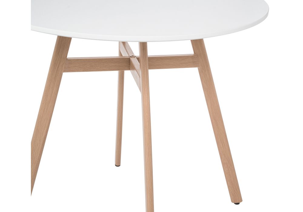 Обеденная группа Номиа 90 white / wood