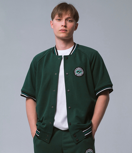 Short Sleeve Bomber Зеленый