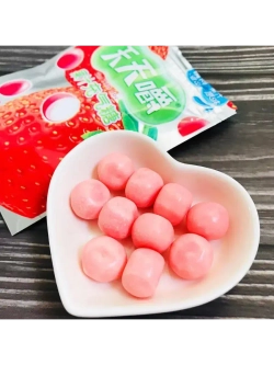 Жевательные конфеты со вкусом Клубники 22 г * 12 шт