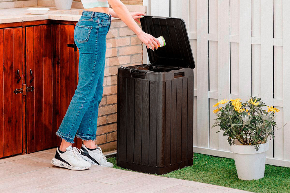 Мусорный бак на 80л TOOMAX, серый