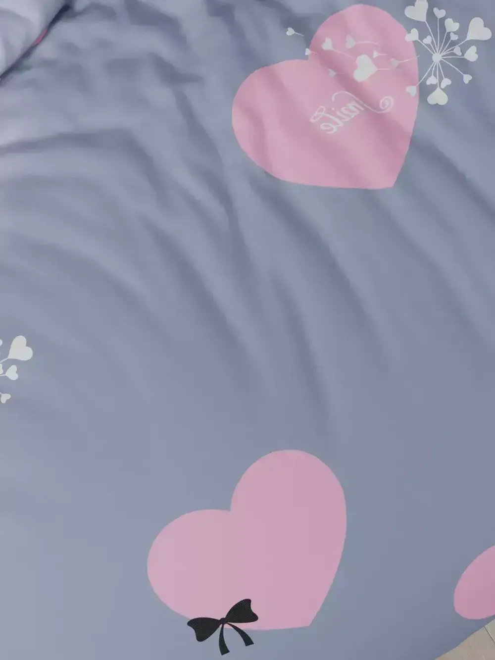 Наволочка комплект 2шт Полисатин Мечта "Loved" 50x70 см на молнии