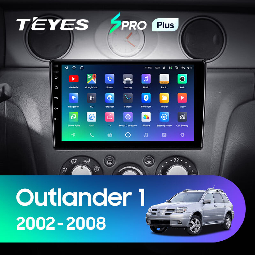 Teyes SPRO Plus 9" для Mitsubishi Outlander 1, Airtrek 2002-2008